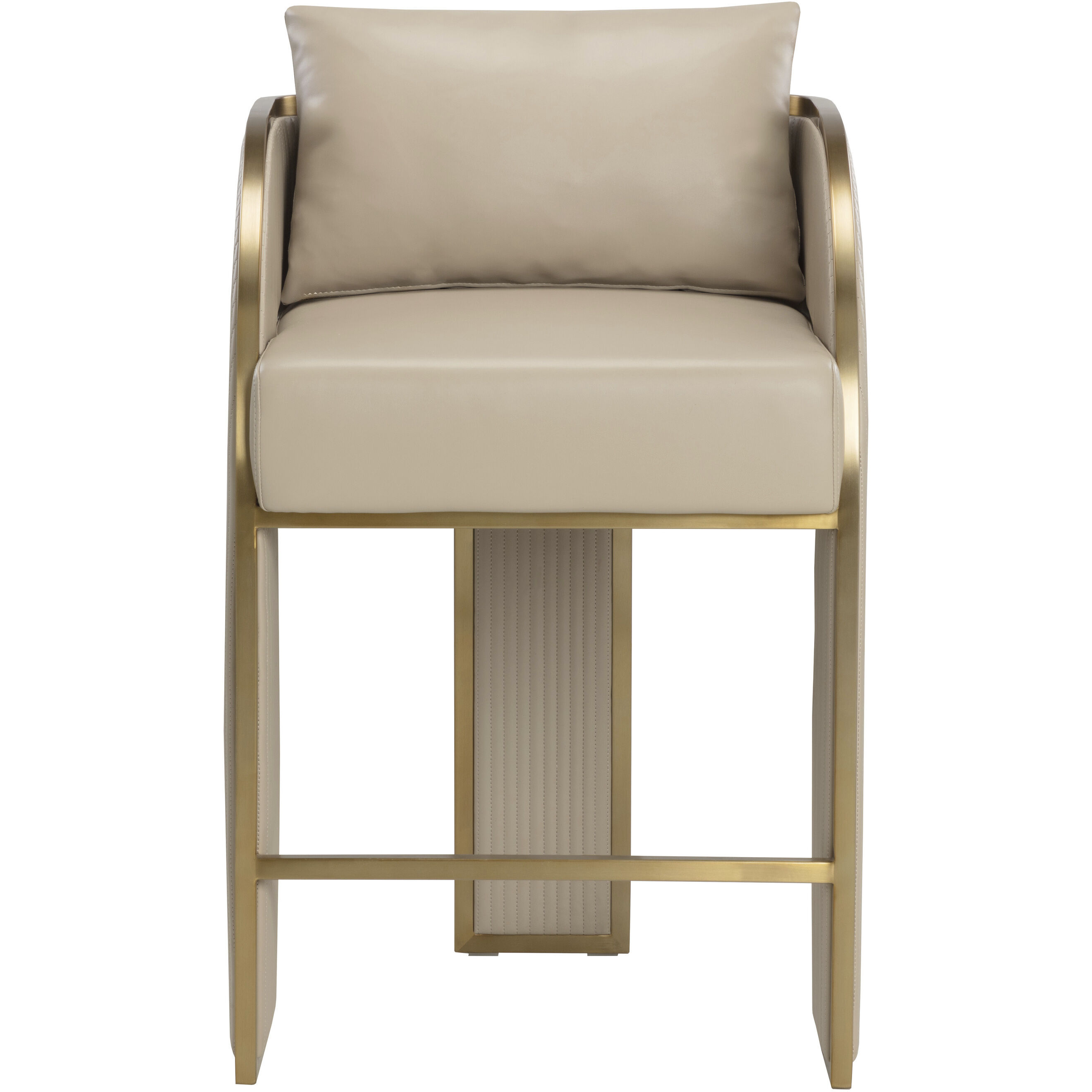 Baz 37 inch Napa Beige Counter Stool